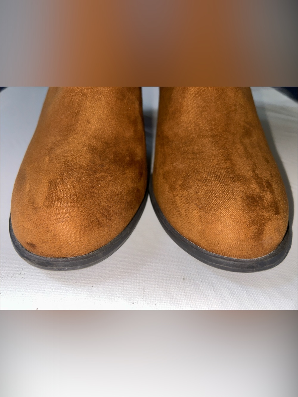 Esprit Tan Brown Suede Ankle Booties - Picture 4 of 11